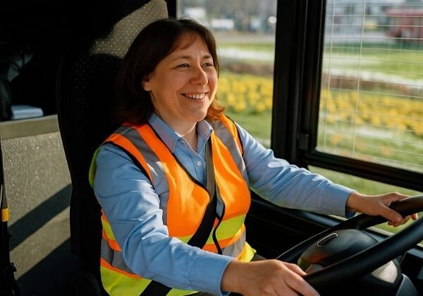 female bus driver